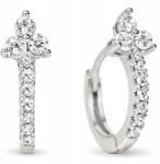 Ottomania Ezüst Fülbevaló 925 Cirkóniákkal Kerek Ajándék Női Gravírozás Ajándék (#w6k)