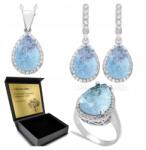 Ottomania Ezüst Ékszer Szett 925 Cirkónia Turmalin Szett Női Gravírozás (R158_26r)