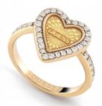 Guess Acél Aranyozott Gyűrű Guess Szív Cirkónia JUBR03243JWYG54 14 (JUBR03243JWYG54)
