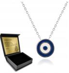 Ottomania Próféta szem lánc Ezüst Védő Talizmán Doboz Gravírozás Ingyen (618n)