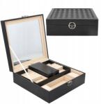 Korbi Ékszerdoboz Láda Rendszerező Doboz Elegáns Doboz C1 (Korbi C1 CZARNA)