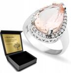 Ottomania Ezüst Gyűrű 925 Cirkónia És Morganit Ékszerek Nőknek Gravírozás (R069p_15r)