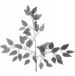 Goliat Levél Ág Tripla Fekete Szín 60CM Kiegészítő Nád Kompozíció (HM3074101A)