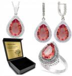 Ottomania Ezüst Ékszer Szett 925 Cirkónia Zultanit Szett Női Gravírozás (R085_10r)