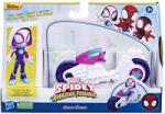 Spider-Man Spidey Prietenii Extraordinari Set Motocicleta Si Figurina Ghost Spider 10cm (f6777_f7461) Figurina