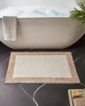MAXISHOP Italia Collection Covoras de baie KABRI Maro Bej 60 x 90 cm Bumbac (676781) Covor baie