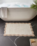 MAXISHOP Italia Collection Covoras de baie NANGAL Maro Bej 60 x 90 cm Bumbac (676630) Covor baie