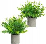  Mesterséges Eukaliptusz Rozmaring szobanövények, 2db (04)