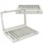 Korbi Nyaklánc Display Karkötő Ékszer Zárható Tálca Szürke E9 (Korbi EKSPOZYTOR NA BIŻUTERIĘ E9)