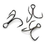 Gamakatsu Ancore triple Gamakatsu short shank black nickel, 6 buc plic (GK.101568.4)
