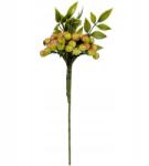 Goliat Ág Bogyós Zöld Golyók 34CM Nád Kiegészítő Művirág (84-5909A GREEN)