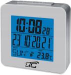 LTC Ébresztőóra, LED kijelző, hőmérő, rádióvezérelt, ezüst színű (LXSTP04S)