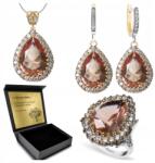 Ottomania 925-ÖS Ezüst Ékszerszett Zultanit Cirkóniákkal Nőknek Gravírozás (R014_17r)