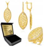 Ottomania Arany Ékszer Szett Cirkónia Szett Női 925 Ezüst Gravírozás (kpl-158)