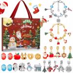 Modebelle Adventi Naptár Gyerekeknek 24 Karkötő Ékszer Medálok (KALENDARZ ADWENTOWY ŚWIĄTECZNY DLA DZIECI)