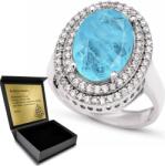 Ottomania 925 Ezüst Gyűrű Turmalin Cirkónia Kövekkel Női Ékszer Gravírozás (R163p_24r)