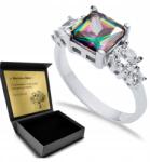 Ottomania Ezüst Gyűrű 925 Cirkónia Topáz Ékszer Nőknek +gravírozás Ajándék (kpl-121p_11r)