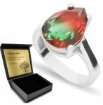 Ottomania 925 Ezüst Gyűrű Turmalinnal Női Ékszer Gravírozás Ajándék (R055p_17r)