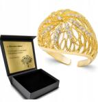 Ottomania Arany Strassz Gyűrű Ajándék Valentin napra Ezüst 925 Gravírozás Ingyenes (kpl-161p)