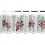 Eurofirany Karácsonyi irigység 30x150 cm fehér finom kész virágok a konyhába (473436)