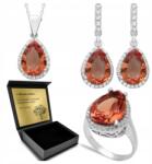 Ottomania Ezüst Ékszer Szett 925 Cirkónia Zultanit Szett Női Gravírozás (R075_18r)