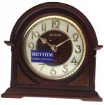 Rhythm Klasszikus Barna Fa Kandallóóra Rhythm 15 x 15 cm CRG109 (CRG109NR06)