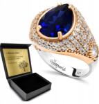 Ottomania Ezüst Gyűrű 925 Cirkónia És Zafír Ékszerek Nőknek Gravírozás (R129p_19r)