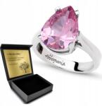 Ottomania Ezüst Gyűrű 925 Rózsaszín Topáz Ékszer Nőknek Gravírozás Ajándék (R103p_18r)