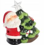 Goliat Karácsonyi dekoráció kerámia Mikulás Led karácsonyfával (1077280/MIKOŁAJ)