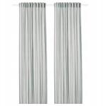 IKEA Praktklocka Függöny szürke csíkos 145x300 cm, szürke (60436363)
