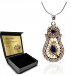 Ottomania Ezüst Nyaklánc 925 Cirkónia Zafír Ékszer Nőknek Gravírozás Ajándék (Dzień mamy kobiet urodziny imieniny) - allegro - 13 150 Ft