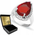 Ottomania Ezüst Gyűrű 925 Cirkónia És Rubin Ékszerek Nőknek Gravírozás (R071p_17r)