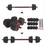 HMS SGP20 Súlyzó-súlyzó Kompozit, 20 Kg, HMS, 2 rövid griff, 12 súlytárcsa (17-57-035)