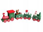  Fából Készült Vonat Karácsonyi karácsonyi dekoráció (nt1619)