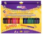 strigo Jumbo két színű ceruza, 48 szín, háromszög, hegyezővel, 24 db (EMGSSC356)