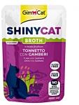 GimCat Shinycat Tonno Gambretti macskáknak tonhal és rák 70g