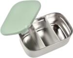 Beaba Cutie pentru gustare Stainless Steel Lunch Box Beaba Gri catifea / Verde salvie 760 ml din oțel inoxidabil, gri-verde (BE914004)
