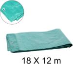 Zöld ponyva 18 x 12 m, 70 g/m, 3% UV védelem