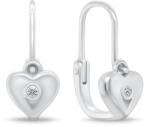 Brilio Silver Bájos lány ezüst szív fülbevaló EA183W