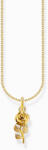Thomas Sabo KE2269-413-39-L45V Gold-plated chain w. rose pendant , női