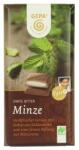 GEPA Ciocolata Neagra Amaruie, Delicata, cu Crema Proaspata de Menta, Bio si Fairtrade, 100 g, Gepa