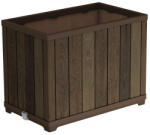 Keter Deco Rectangle Tall virágláda, 76 x55 x 46cm, diófa (261035)