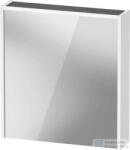 Duravit D-CODE 65x70 cm-es tükrös szekrény világítással, dugaljjal, balos, matt fehér DC7105L18180000 (DC7105L18180000)
