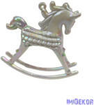  Műanyag kari dekor - Gyöngyházas hintaló