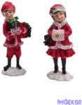  Piros ruhás karácsonyi figura