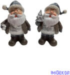  Szürke sapkás mikulás figura