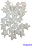  Glitteres fehér csillag 3, 5 cm