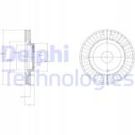 Delphi BG4214 féktárcsa (1db)