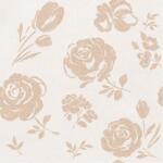 Okay textilhatású szalvéta 40x40 cm 50 lap/csomag - Romantic mogyoró