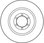 TRW DF1707 féktárcsa (1db), hátsó, 250.5mm